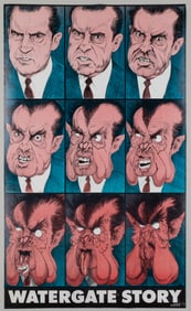 4 POLITICAL SATIRE POSTERS