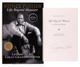 SIDNEY POITIER SIGNED BOOK