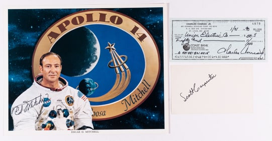 ASTRONAUTS EDGAR MITCHELL, SCOTT CARPENTER, CHARLES CONRAD