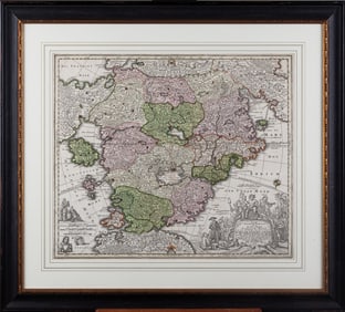 JOHANN BAPTIST HOMANNS ACCURATA UTOPIA TABULA MAP