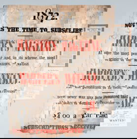 NEW YORK TIMES ADVERTISEMENT BROADSIDE