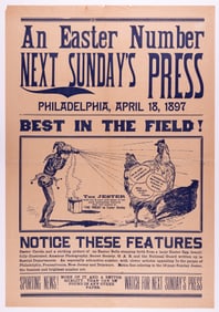 THE SUNDAY PRESS PHILADELPHIA BROADSIDE 1897