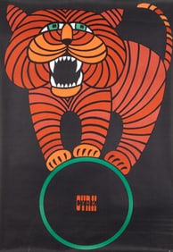 CIRCUS CYRK TIGER HUBERT HILSCHER POSTER