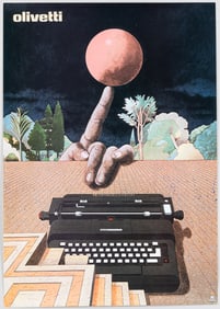 OLIVETTI MILTON GLASER ADVERTISEMENT POSTER