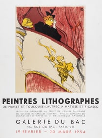 TOULOUSE-LAUTREC GALERIE DU BAC FRENCH POSTER