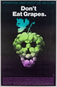 CESAR CHAVEZ GRAPE BOYCOTT POSTER