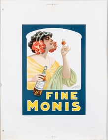 FINE MONIS FRENCH COGNAC POSTER