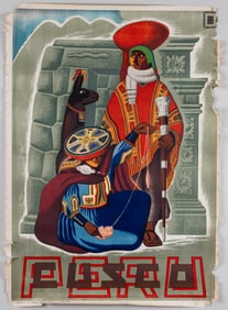 CUSCO PERU INCA TRAVEL POSTER