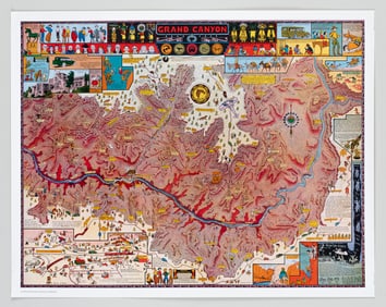 JO MORA GRAND CANYON PICTORIAL MAP