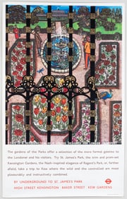 LONDON TRANSPORT GARDEN POSTER