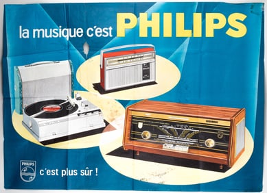 PHILIPS ELECTRONICS FRENCH AD POSTER