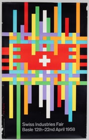 SWISS INDUSTRIES FAIR 1958 POSTER