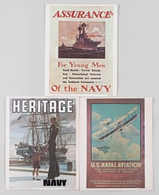 3 U.S. NAVY RECRUITMENT POSTERS VIETNAM WAR ERA