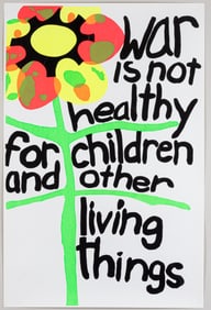 ANTIWAR BLACKLIGHT POSTER