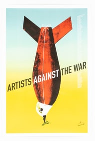 ARTISTS AGAINST THE WAR POSTER BY BRIAN STAUFFER
