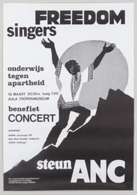 DUTCH ANC APARTHEID BENEFIT CONCERT POSTER