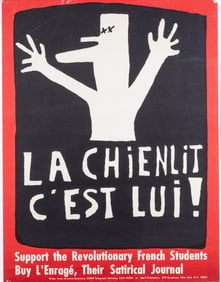 L'ENRAGE SATIRICAL JOURNAL ADVERTISEMENT POSTER