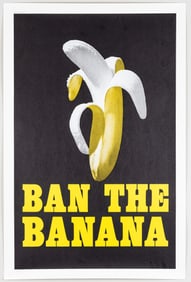 BAN THE BANANA HEADSHOP POSTER