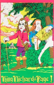 KING RICHARD ANTI-NIXON BLACKLIGHT POSTER
