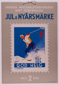 SWEDISH TUBERCULOSIS HANGING POSTER