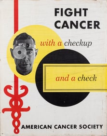 AMERICAN CANCER SOCIETY CHECK-UP POSTER