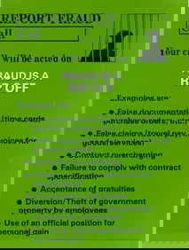 5 REPORT FRAUD GOVERNMENT POSTERS
