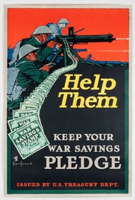 HELP THEM KEEP YOUR PLEDGE WWI POSTER CASPER EMERSON
