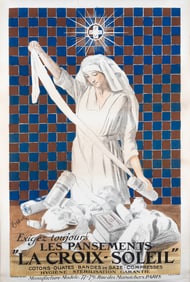 LA CROIX-SOLEIL WWI POSTER BY LEONETTO CAPPIELLO