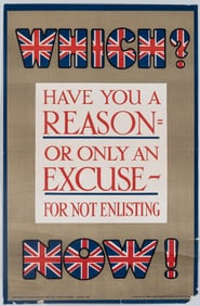 WHICH? NOW! WWI PROPAGANDA POSTER