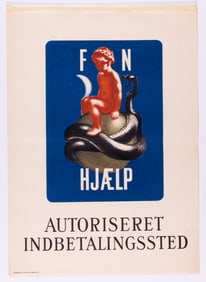 'FN HJAELP' DANISH POSTER