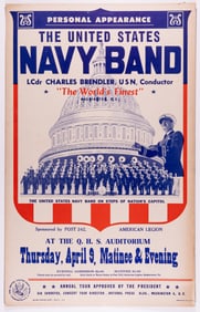 CMDR CHARLES BRENDLER CONDUCTOR USN BAND POSTER