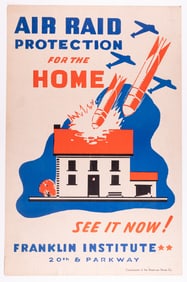 COLD WAR AIR RAID PROTECTION POSTER