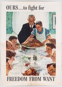 FREEDOM FROM WANT NORMAN ROCKWELL POSTER