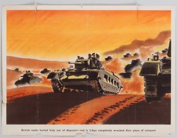 ROLAND DAVIES WWII BRITISH POSTERS (2)