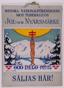 SWEDISH TUBERCULOSIS HANGING POSTER