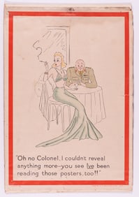 WWII CARELESS TALK COST LIVES POSTER