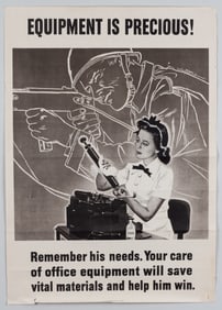WWII EQUIPMENT IS PRECIOUS POSTER