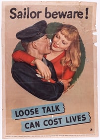 WWII LOOSE TALK JOHN FALTER POSTER