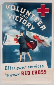 WWII RED CROSS RECRUITMENT POSTER