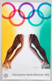 1972 MUNICH OLYMPIC GAMES TRACK POSTER