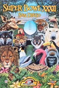 1998 + 1999 NFL SUPER BOWL POSTERS