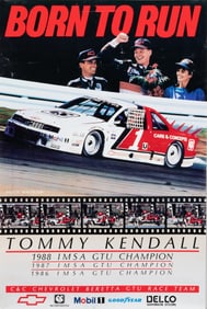 4 NASCAR AND CAR POSTERS