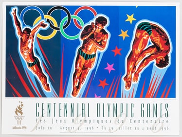 CENTENNIAL OLYMPIC DIVING POSTER