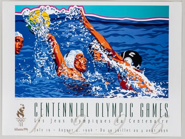 CENTENNIAL OLYMPIC WATER POLO POSTER