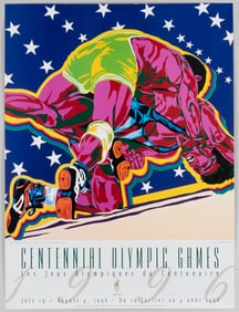 CENTENNIAL OLYMPIC WRESTLING POSTER