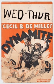 CECIL B. DE MILLE DYNAMITE MOVIE CARD