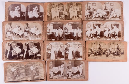 11 MARRIED LIFE BAWDY HUMOR STEREO CARDS