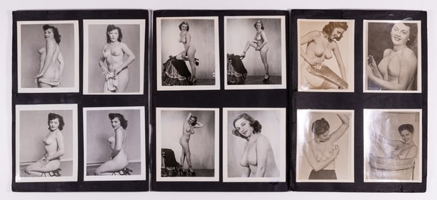 12 VINTAGE STRIP SET NUDE PHOTOGRAPHS