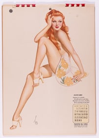 1944 ESQUIRE ALBERTO VARGAS PINUP CALENDAR COMPLETE