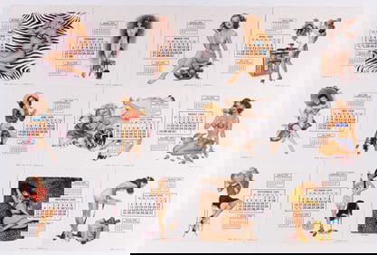 1949 ESQUIRE PIN-UP GIRLS DESK CALENDAR